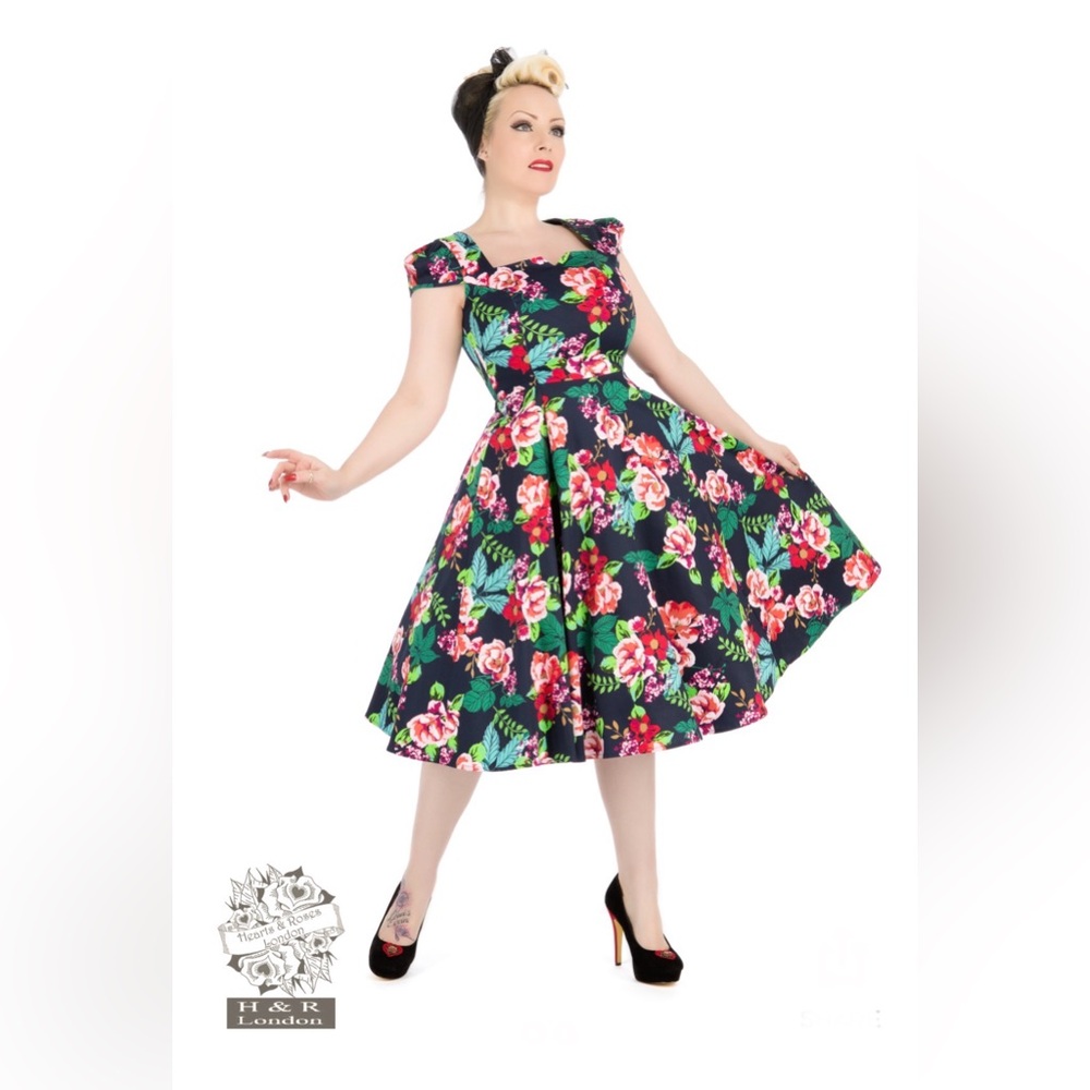 Lucille Tea Dress from Hearts & Roses London